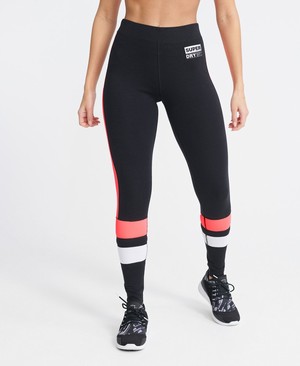 Superdry Streetsport Jersey Leggings Női Sportruházat Fekete | EOKVQ7038